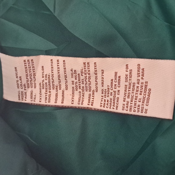 Koolaburra by UGG Womens Green Long Sleeve Full Zip Puffer Jacket Size Large - Picture 7 of 10